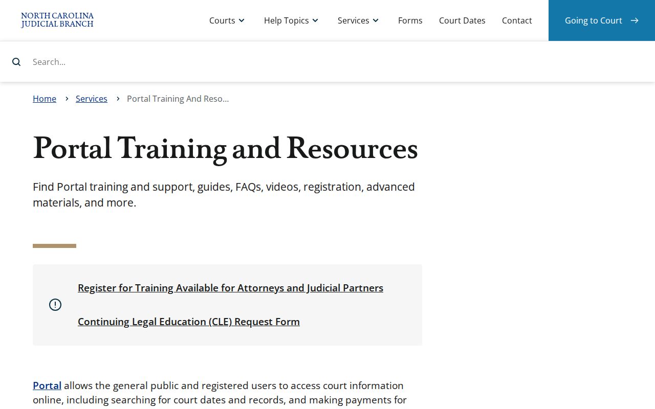 Randolph County court case Portal search help